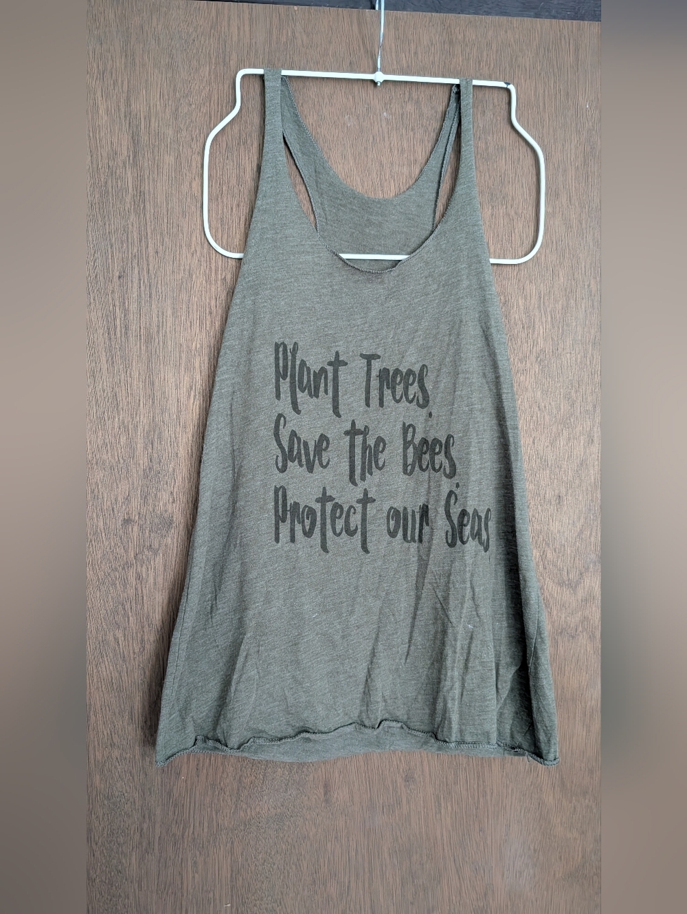 Green Women's Tank Top - Plant Trees Save the Bees